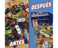 CEFA TOYS Hot Wheels Car organizer box with track and play area