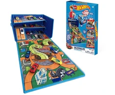 CEFA TOYS Hot Wheels Car organizer box with track and play area