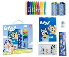 CERDÁ Bluey colouring stationery set