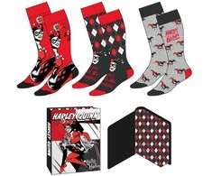 CERDÁ DC Comics Harley Quinn pack 3 adult socks