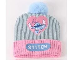 CERDÁ Disney Stitch winter set snood hat gloves