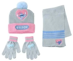 CERDÁ Disney Stitch winter set snood hat gloves