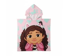 Rankšluostis CERDÁ Gabbys Dollhouse microfibre poncho beach towel