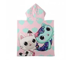 Rankšluostis CERDÁ Gabbys Dollhouse microfibre poncho beach towel