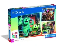 Clementoni Dėlionė 3x48 vnt. - Pixar filmukai