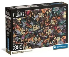 Clementoni Disney Villans impossible puzzle 1000pcs