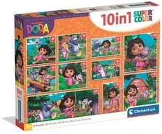 Dėlionė Clementoni CLE puzzle 10w1 SuperKolor Dora The Explorer 20593