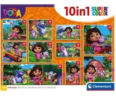 Dėlionė Clementoni CLE puzzle 10w1 SuperKolor Dora The Explorer 20593