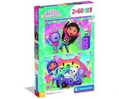 Clementoni Dėlionė 2x60 vnt. - Gabbys Dollhouse