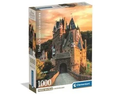Dėlionė Clementoni CLE puzzle 1000 Compact GoldenHourAttzCastle 37109