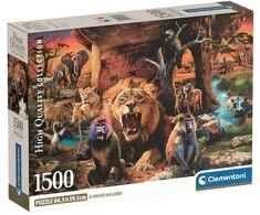 Clementoni Dėlionė 1500 vnt. - Laukiniai gyvūnai