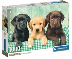 Clementoni Dėlionė 1000 vnt. - Šuniukai