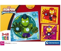 Clementoni Dėlionė 3x48 vnt. - Marvel