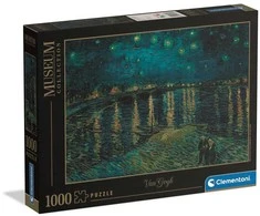 Clementoni Dėlionė 1000 vnt. - Vincentas van Gogas: Žvaigždėta naktis virš Ronos