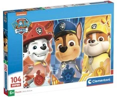Clementoni Dėlionė 104 vnt. - Šunyčiai patruliai (PAW Patrol)