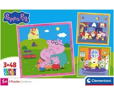 Clementoni Dėlionė 3x48 vnt. - Peppa Pig
