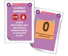 Clementoni Spanish Escape Game The Abandoned School board game