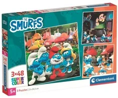 Dėlionė Clementoni The Smurfs puzzle 3x48pcs