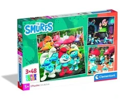 Dėlionė Clementoni The Smurfs puzzle 3x48pcs