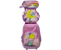 Cyp Brands Care Bears Trolley set + pencil case + lunch bag