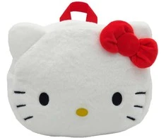 Cyp Brands Hello Kitty face plush backpack 24cm