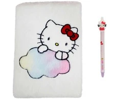 Cyp Brands Hello Kitty pliušinis bloknotas ir pieštuko rinkinys