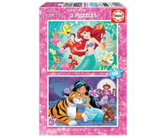 Educa dėlionė 2×48 vnt. - Disney princesės