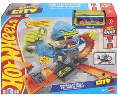 Mattel Hot Wheels City tor automobilinis Alkanas Goryl Gorilla Slam tor + pojazd