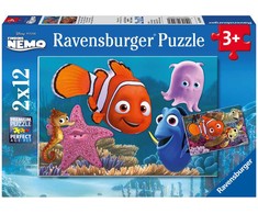 Ravensburger 2 dėlionės „Disney Pixar Žuviukas Nemo“, 2×12 det., nuo 3 m.