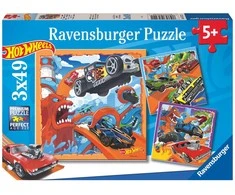 Ravensburger Dėlionė 3x39 vnt. - Hot Wheels