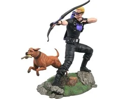 Diamond Select Marvel Gallery Comic Hawkeye + Dog Diorama statue 23cm