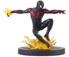 Diamond Select Marvel Gallery Comic Spiderman PS5 Miles Morales Figure 18cm
