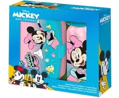 KIDS Minnie pelės aliuminio butelis 500 ml + priešpiečių dėžutė