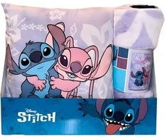Disney Stitch &amp; Angel polar blanket + cushion set