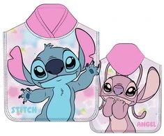 Disney Stitch &amp; Angel microfibre poncho towel