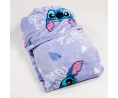 Disney Stitch Coral hooded blanket 120x150cm
