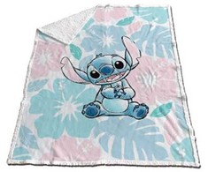 Disney Stitch coral sherpa blanket 130x170cm