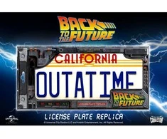 Doctor Collector Back to the Future DeLorean Outatime license plate replica