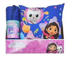 Dreamworks Animation Gabbys Dollhouse polar blanket + cushion set
