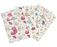 ERIK Disney Alice in Wonderland pack 3 A6 notebooks