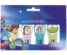 ERIK Disney Pixar Toy Story set of 4 highlighters with topper