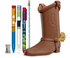 ERIK Disney Pixar Toy Story Woody Boot pencil holder + writting set