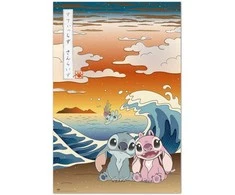 ERIK Disney Stitch & Angel Japan poster