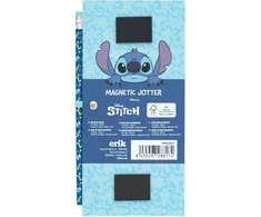 Disney Stitch Tropical – magnetinis bloknotas / pirkinių sąrašas šaldytuvui + pieštukas (10 x 21 cm)