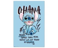 ERIK Disney Stitch Ohana poster