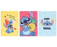 „Disney Stitch“ – A5 formato užrašų knygelių rinkinys iš „Tropical“ kolekcijos (3 vnt.)