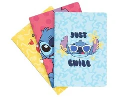Disney Stitch – A5 formato užrašų knygelių rinkinys iš Tropical kolekcijos (3 vnt.)