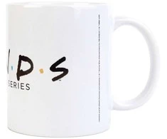 Friends Draugai - Keraminis puodelis dovanų dėžutėje 350 ml (Baltas)