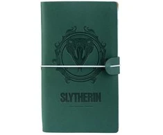 Harry Potter Haris Poteris - Slytherin odinis kelioninis sąsiuvinis 12x19,6 cm (žalia)