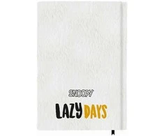 Snoopy - Plush notebook / notebook A5 from the Lazy Days collection